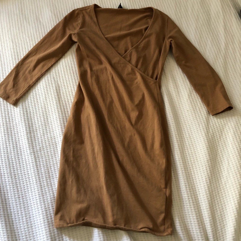 Low cut wrap dress